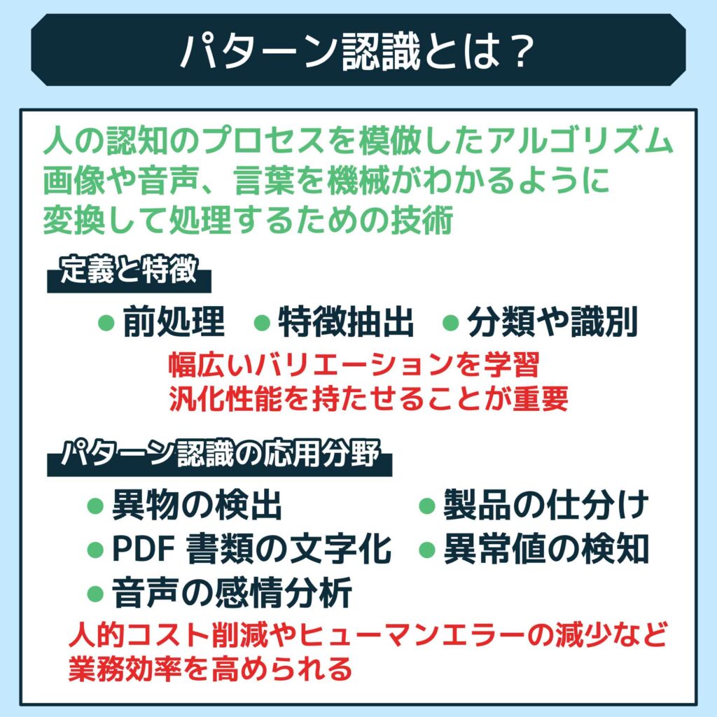 パターン認識とは？